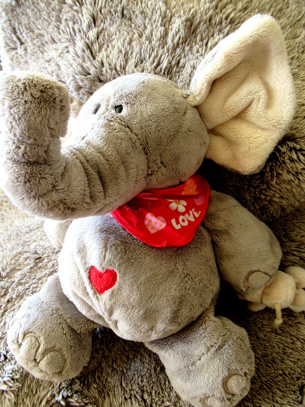 doudou peluche nici ELEPHANT grandes oreille et son doudou kom neuf 31cm