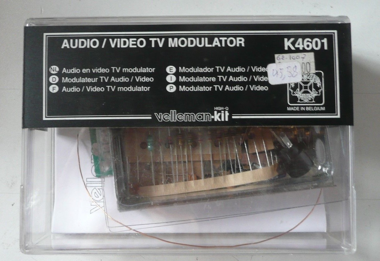 VELLEMAN KIT K 4601 modulateur TV audio et vidéo 1 piece VELLEMAN KIT K 4601 modulateur TV audio et vidéo 1 piece