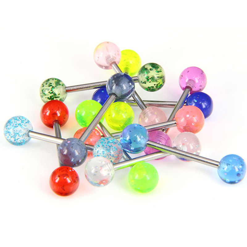 12x langue mamelon bars LIP Ring piercing cadeau bijoux de ‘sy 12x langue mamelon bars LIP Ring piercing cadeau bijoux de ‘sy