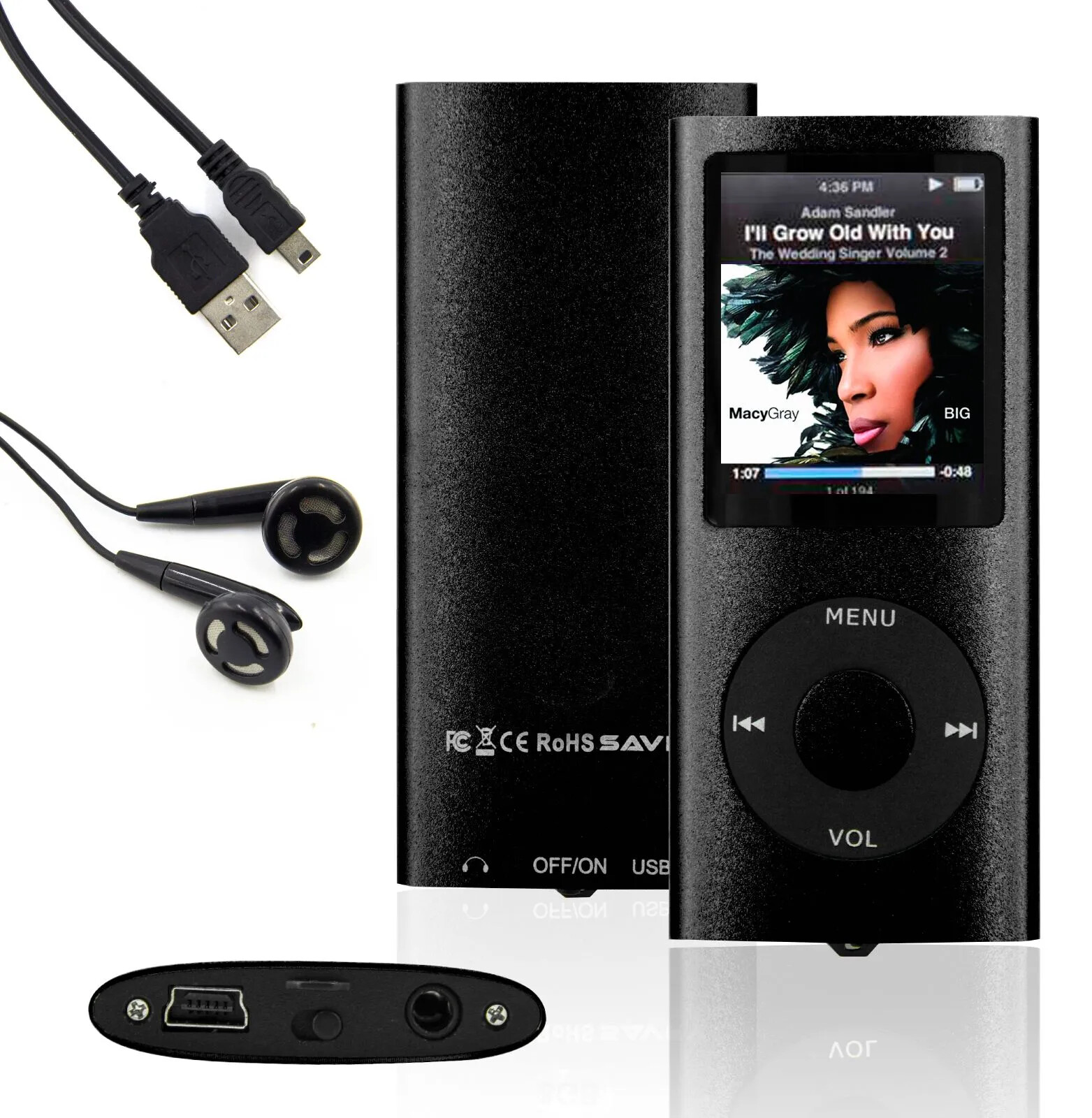 Baladeur – lecteur mp3 mp4 16 Go – noir – avec radio fm jeux vidéo ebook Baladeur – lecteur mp3 mp4 16 Go – noir – avec radio fm jeux vidéo ebook