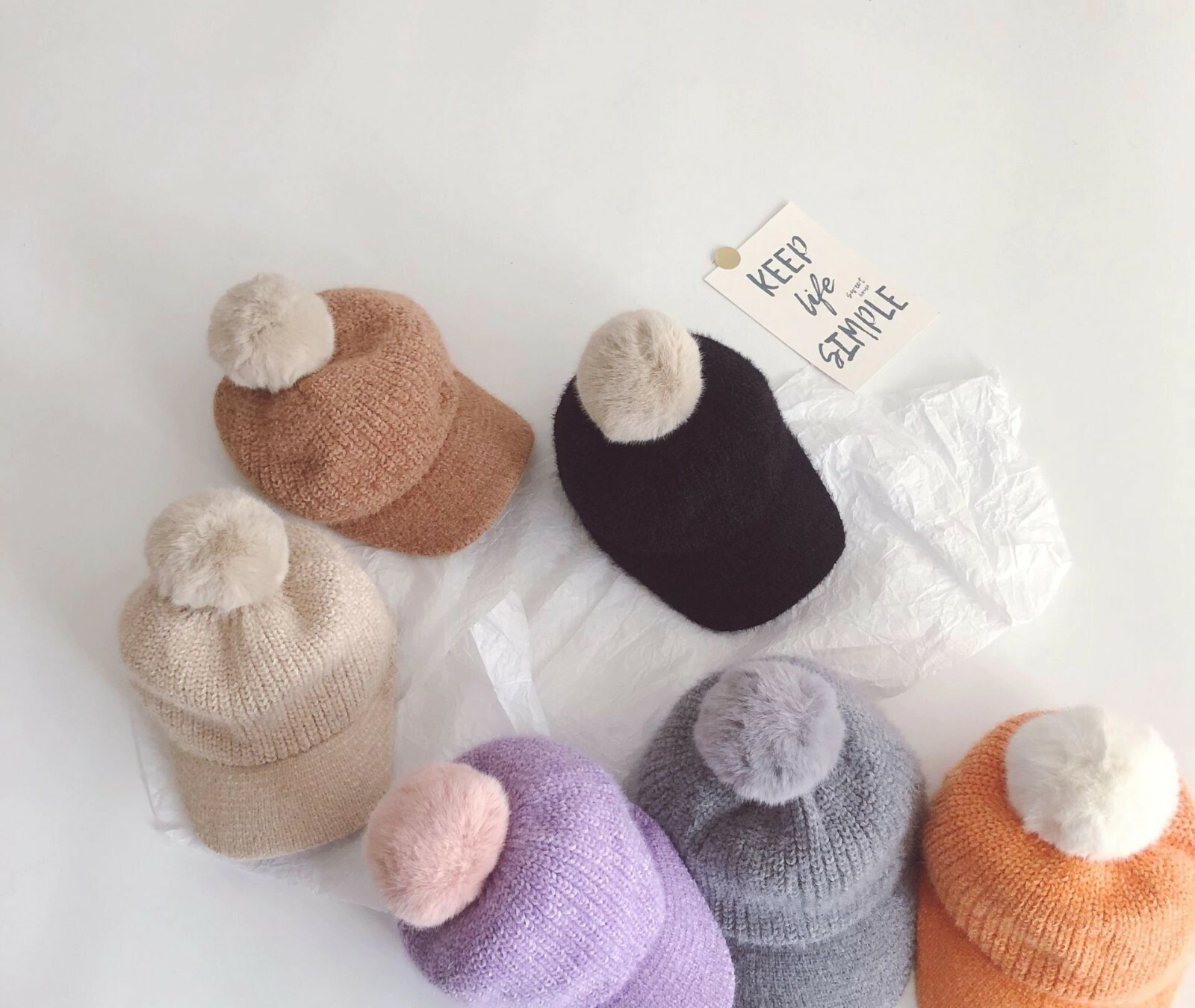 Mode Enfants Laine Peintre Français Capuchons Printemps Automne Hiver Béret Hats