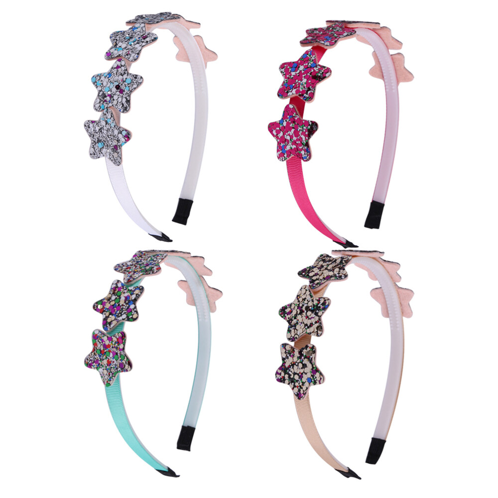 4pcs Star Star Bandeaux Paillette Cerceaux de Paillettes Accessoires 4pcs Star Star Bandeaux Paillette Cerceaux de Paillettes Accessoires