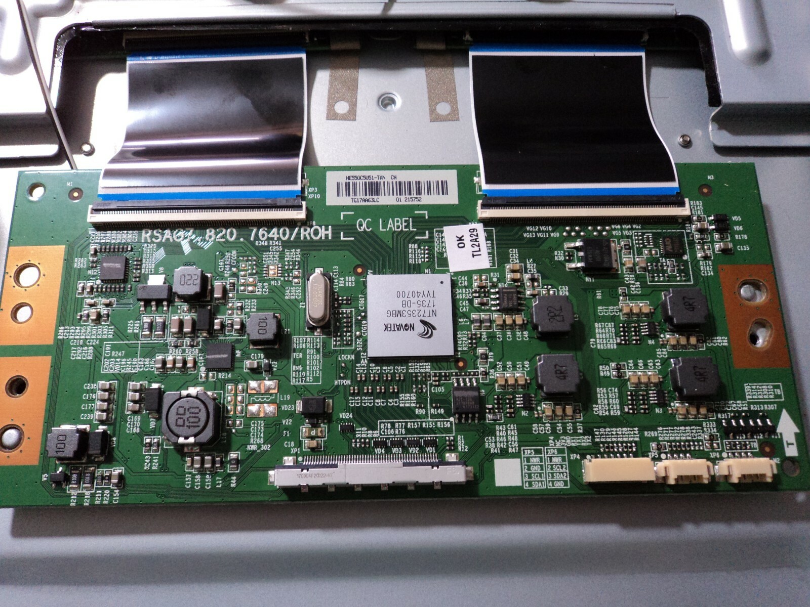 Scheda logica T.CON tv led Hisense H55N6600 RSAG7.820.7640 HE550C5U51 con flex Scheda logica T.CON tv led Hisense H55N6600 RSAG7.820.7640 HE550C5U51 con flex