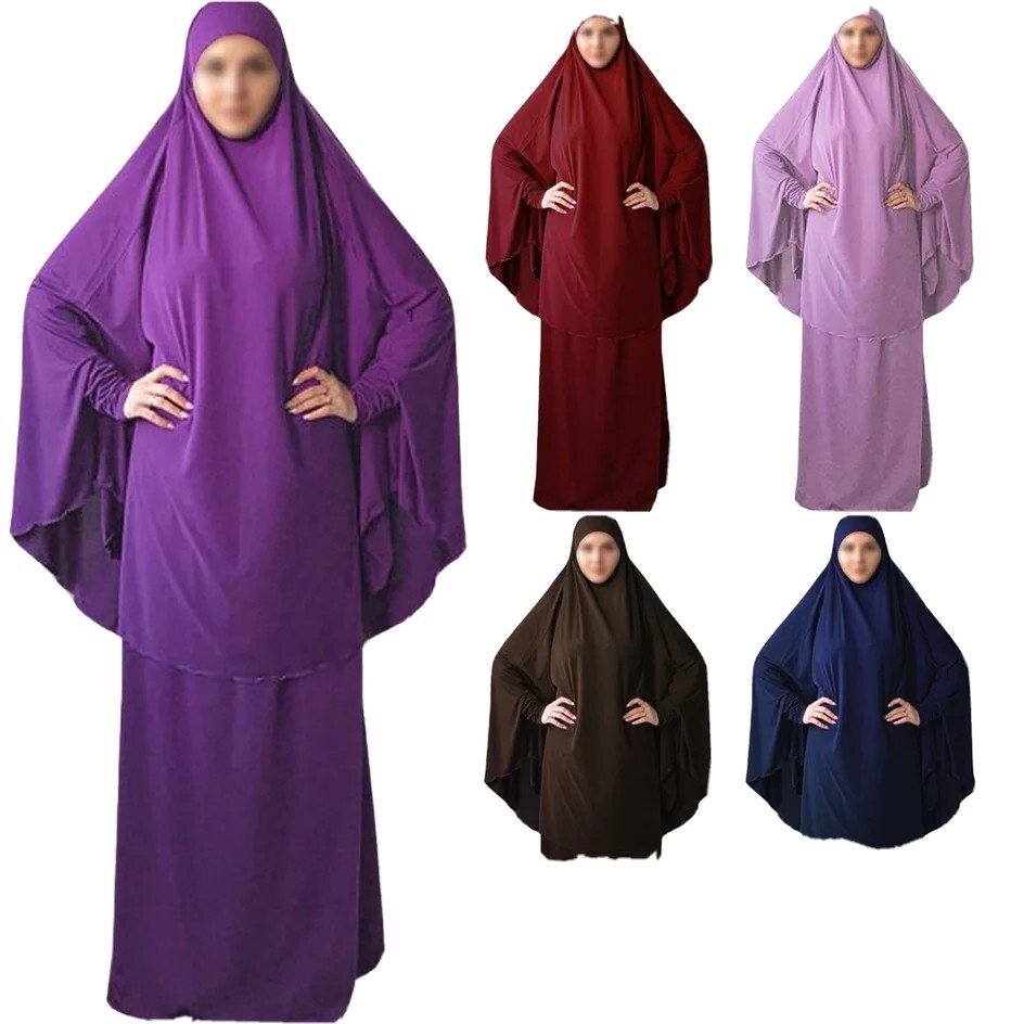 Robe Burqa pour prière musulmane pour femmes, vêtements islamique englobant tout