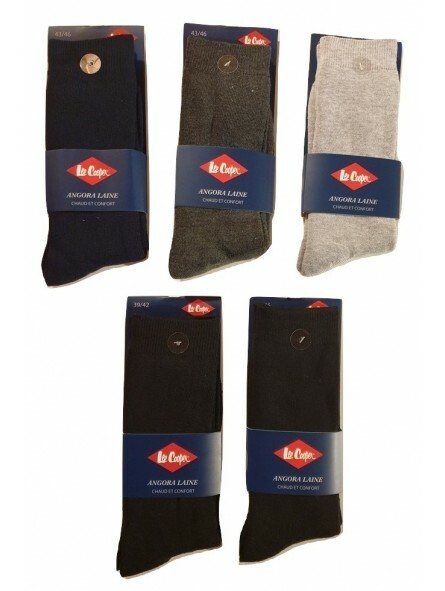 Lee Cooper lot de 5 paires de chaussettes homme angora laine Lee Cooper lot de 5 paires de chaussettes homme angora laine