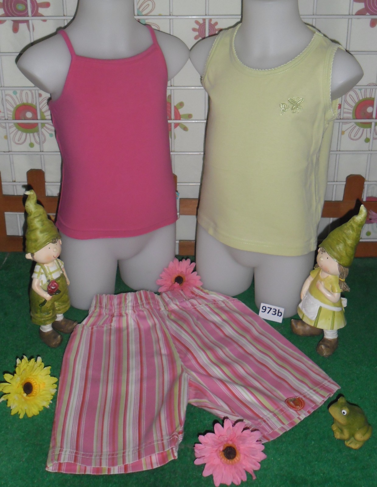 vêtements fille 2 ans,débardeur,top bretelles VERTBAUDET,short vêtements fille 2 ans,débardeur,top bretelles VERTBAUDET,short