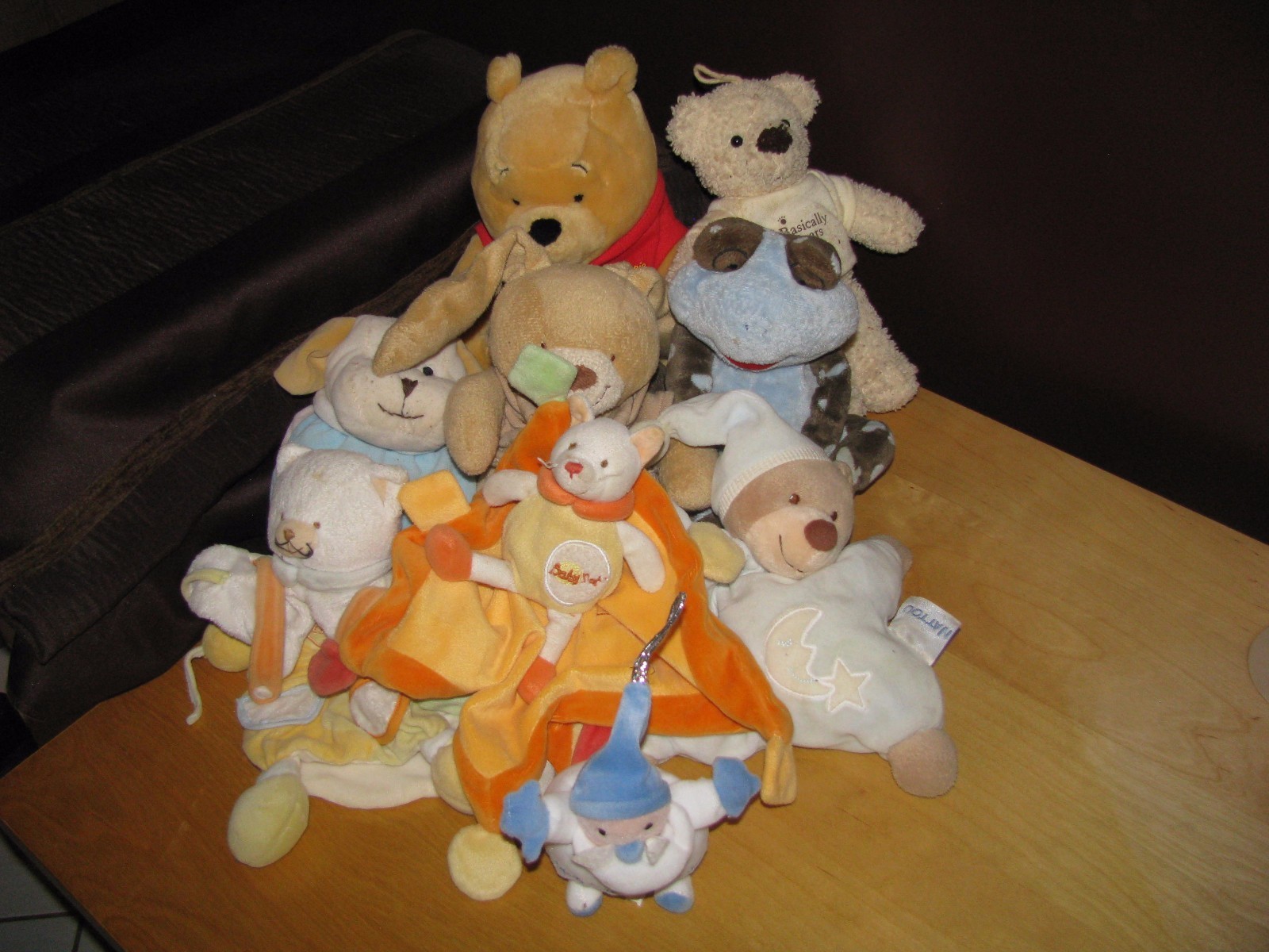 Lot de 17 doudous et peluches enfant Lot de 17 doudous et peluches enfant