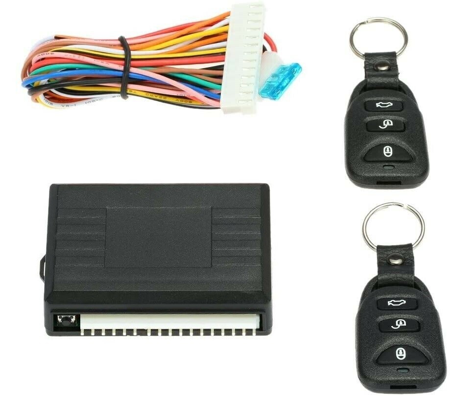 KIT SET CHIUSURA CENTRALIZZATA PORTA 2 TELECOMANDI UNIVERSALE CENTRALINA AUTO