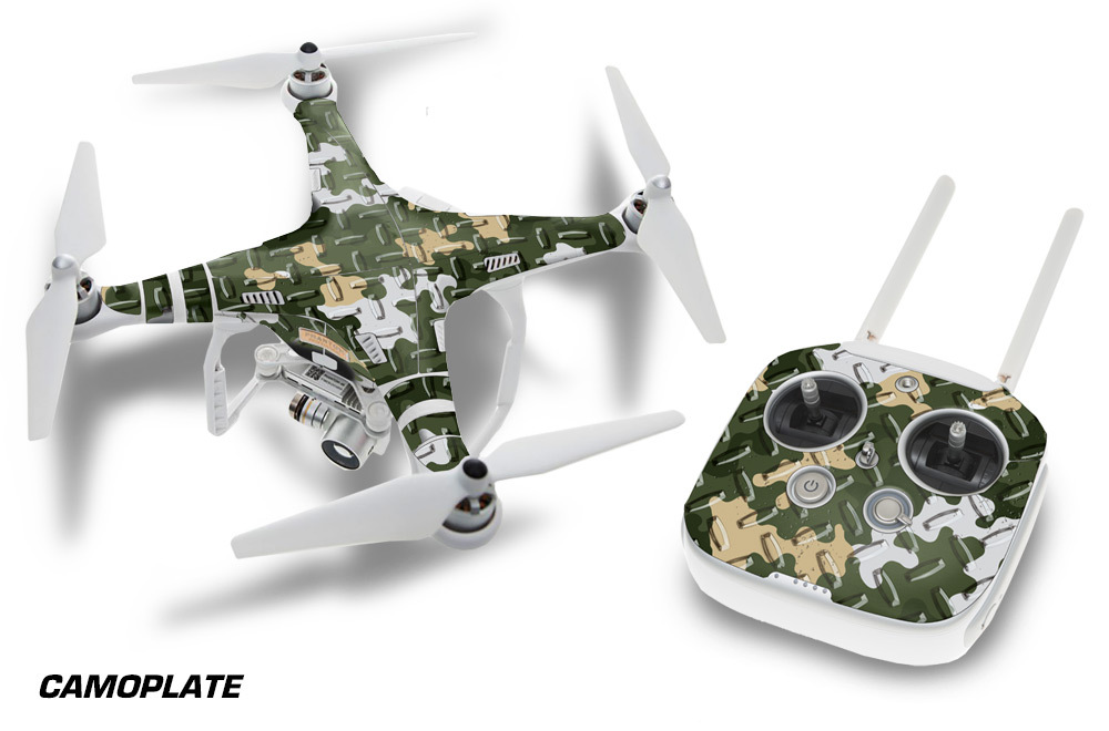 DJI Phantom 3 Drone Drapé RC Qaudcopter Decal Autocollant Personnalisé Peau