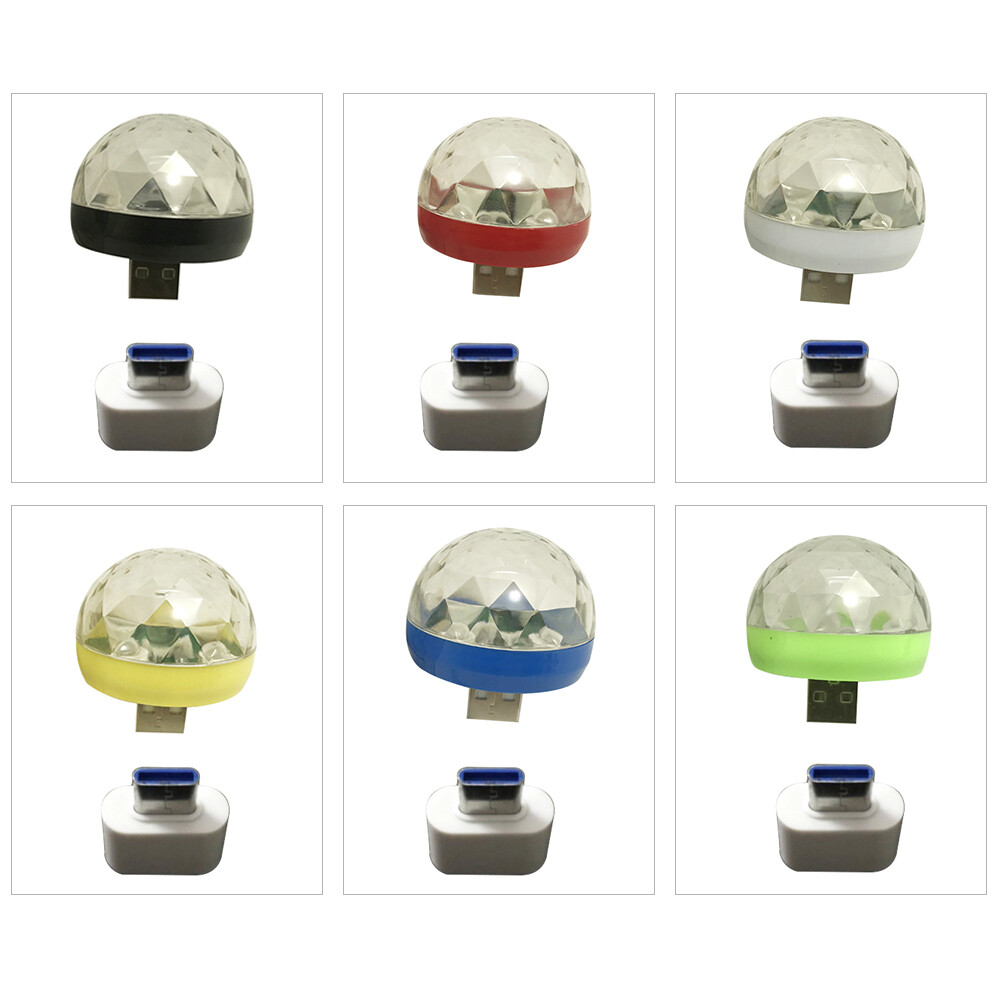 RBG LED Mini Disco Light Ball lampe Port USB pour DJ Club Accueil V4D5 Party RBG LED Mini Disco Light Ball lampe Port USB pour DJ Club Accueil V4D5 Party