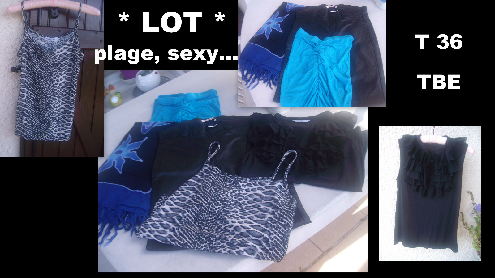 Pour l’été * LOT 5 vêtements taille 36
