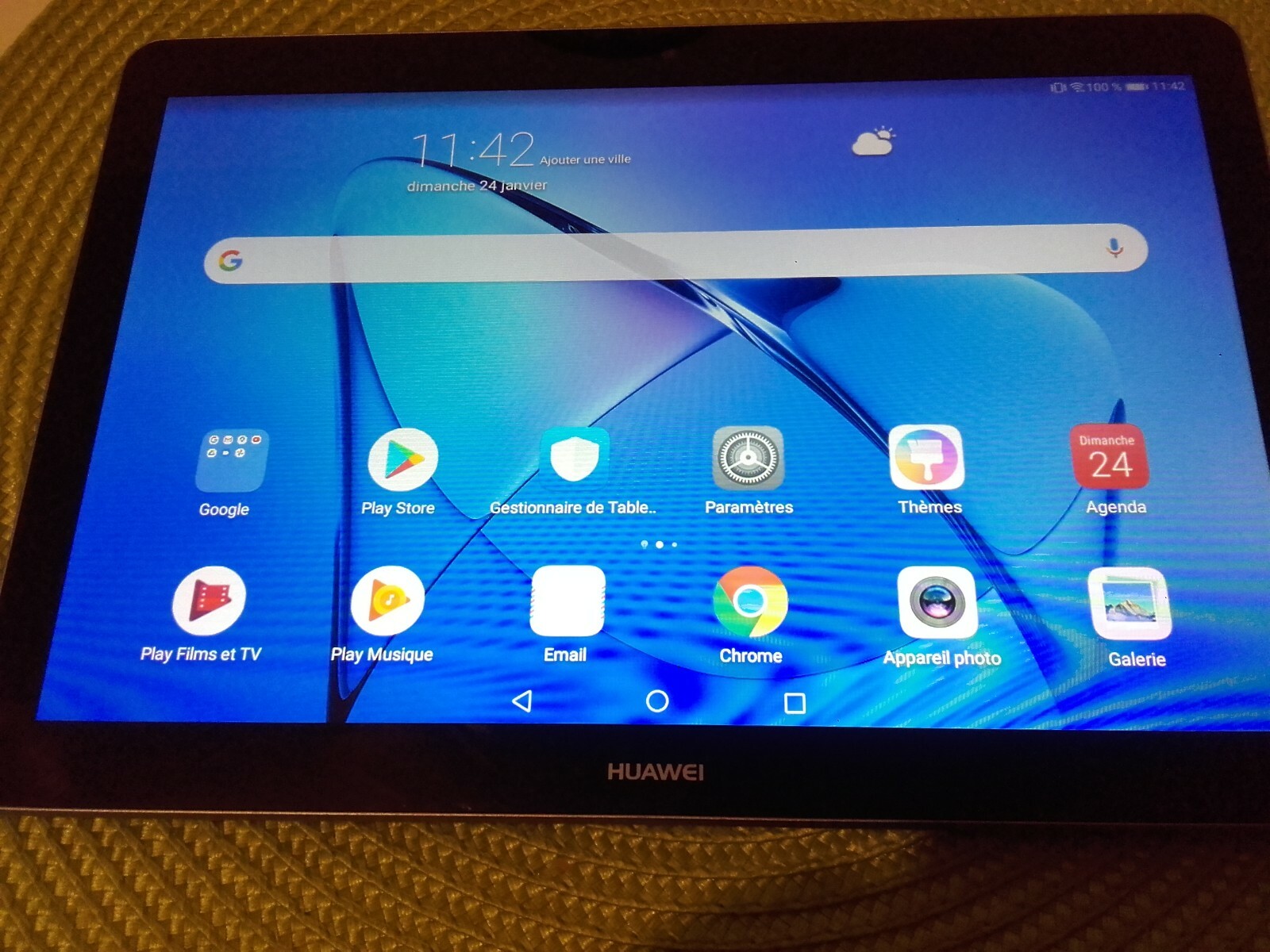 tablette Huawei MediaPad T3 2GO ram 16GO rom servi une fois