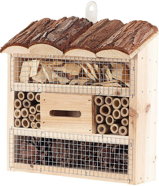 Hôtel à insectes pour jardin, cour, balcon ou terrasse – Petit – Royal gardineer