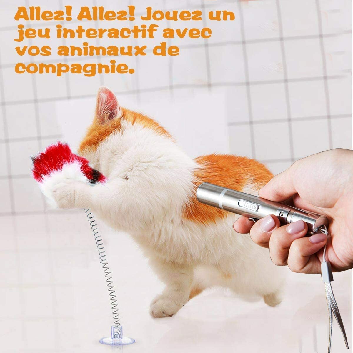 Jouet Interactif Chat  Jouets pour Chats Rechargeable avec Petite Souris
