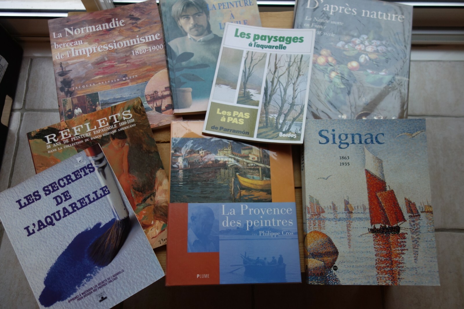 lot livres arts / impressionnisme / signac / aquarelle