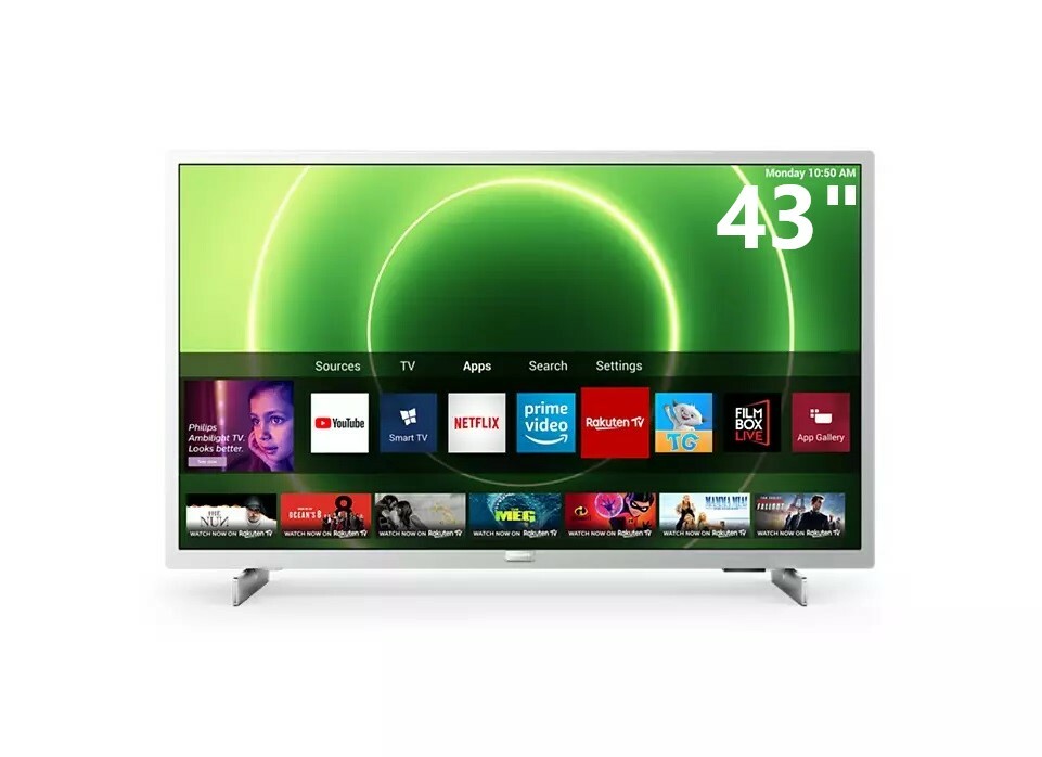 Televisore Smart TV Philips 43″ 43PFS6855/12 LED FULL HD USB HDMI SILVER DVB-T2