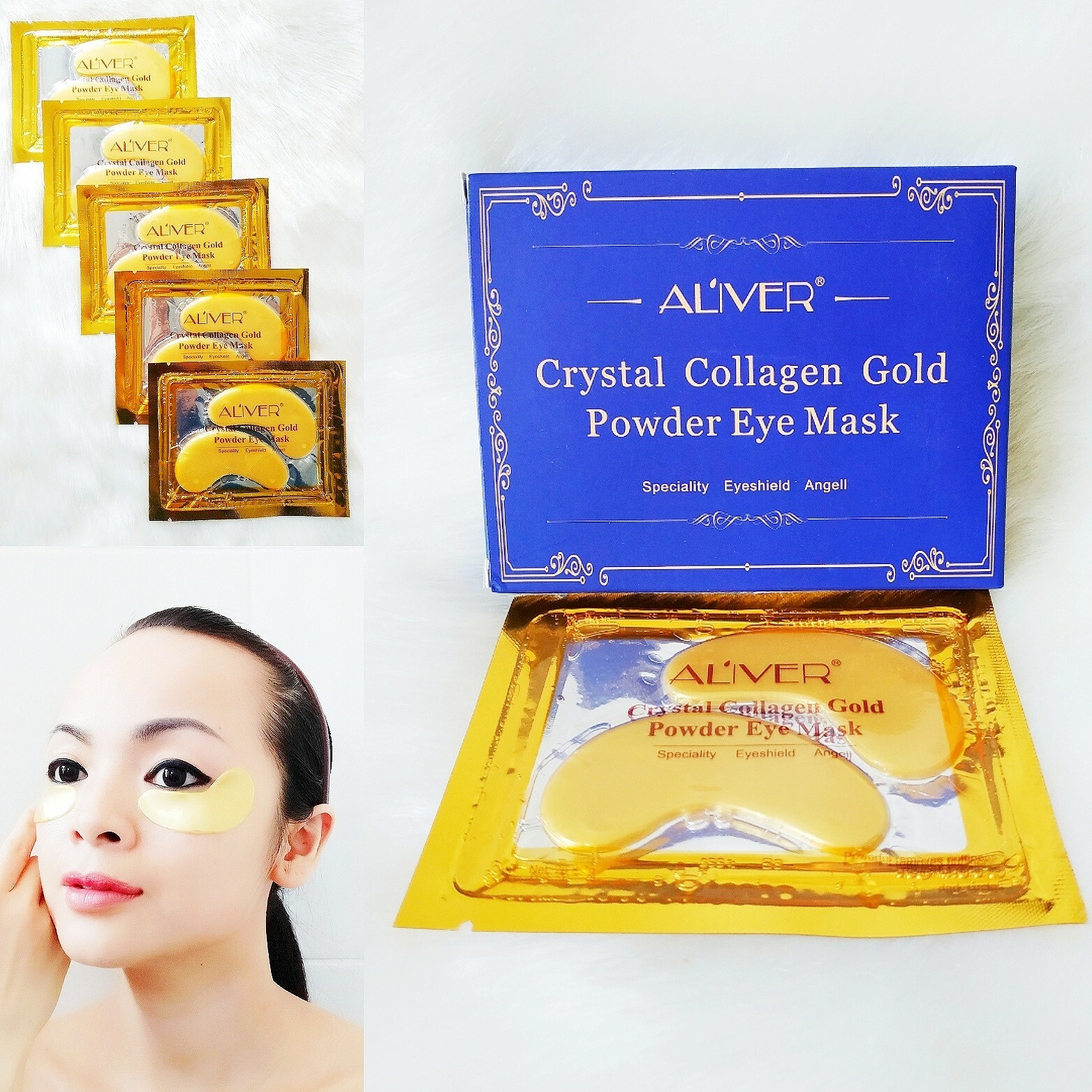 MYTEX-SHOP Patch yeux Or Collagène soins contour des yeux Anti-rides Anti-cernes MYTEX-SHOP Patch yeux Or Collagène soins contour des yeux Anti-rides Anti-cernes