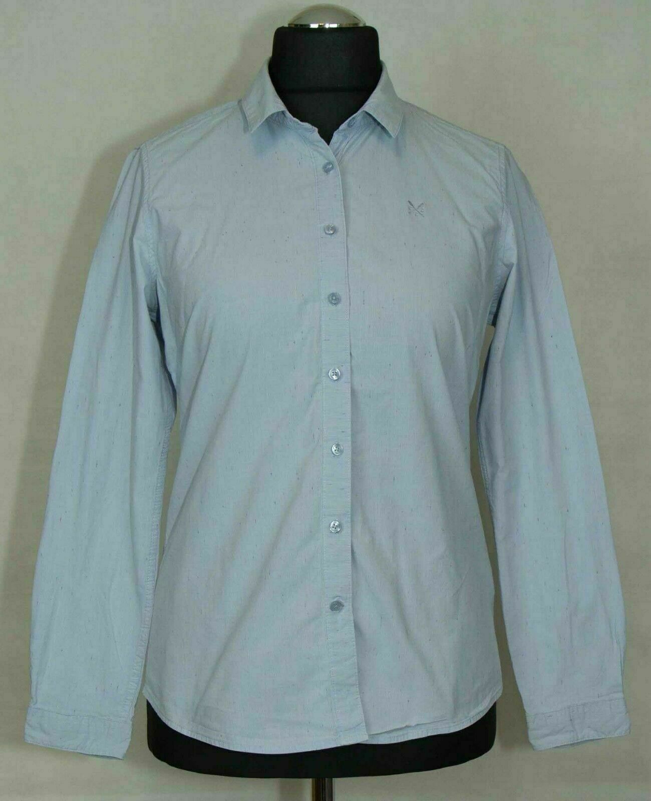 CHEMISE DE VÊTEMENT D’ÉQUIPAGE POUR FEMMES COTON TAILLE UK 12 ( LABEL 14) GC CHEMISE DE VÊTEMENT D’ÉQUIPAGE POUR FEMMES COTON TAILLE UK 12 ( LABEL 14) GC