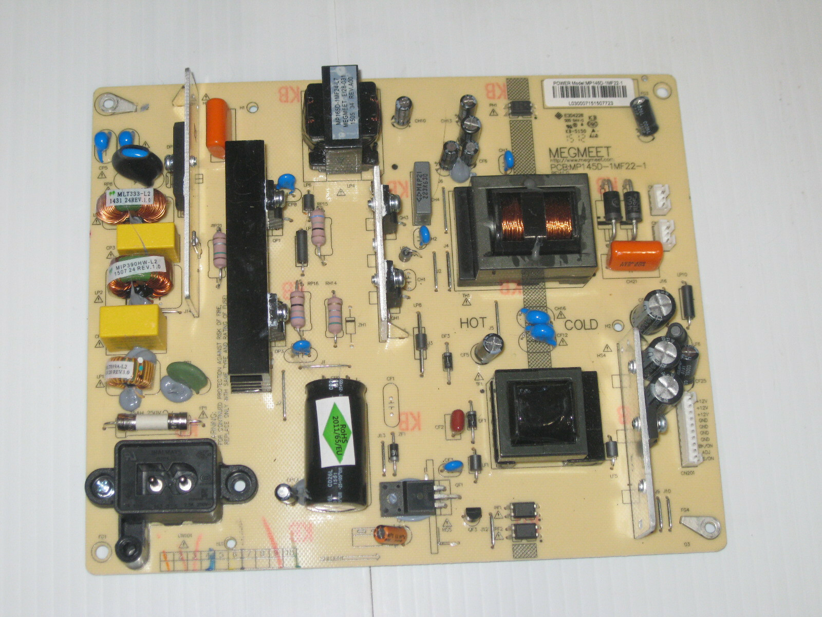 CARTE ALIMENTATION MP145D-1MF22 Pour TV GRANDIN LD55CG51 55 pouces CARTE ALIMENTATION MP145D-1MF22 Pour TV GRANDIN LD55CG51 55 pouces