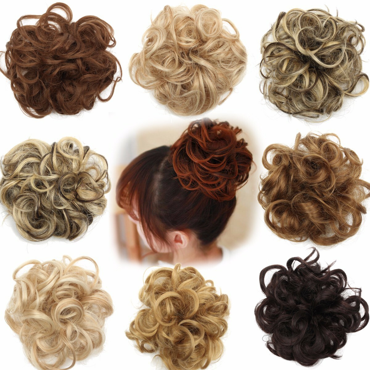 CHOUCHOU CHEVEUX CHIGNON NATUREL QUEUE  DE CHEVAL POSTICHE EXTENSION MAXI VOLUME