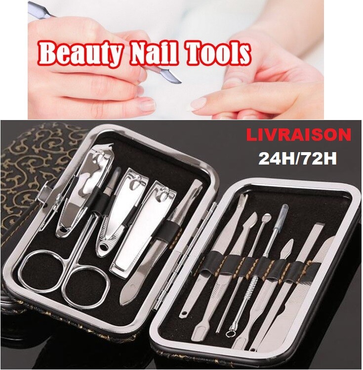 Set Trousse Manucure Pedicure Kit Toilettage Ongles Pinces Femme/Homme 12 Pieces Set Trousse Manucure Pedicure Kit Toilettage Ongles Pinces Femme/Homme 12 Pieces