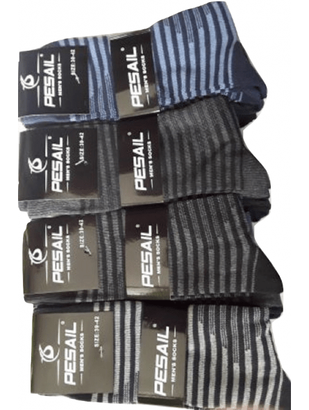 LOT 6 PAIRES CHAUSSETTES HOMME,CHAUSSETTE COTON PESAIL 2 MULTICOLORE