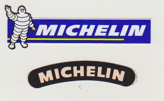 LOT DE 2 Autocollants Stickers – MICHELIN BIBENDUM LOT DE 2 Autocollants Stickers – MICHELIN BIBENDUM