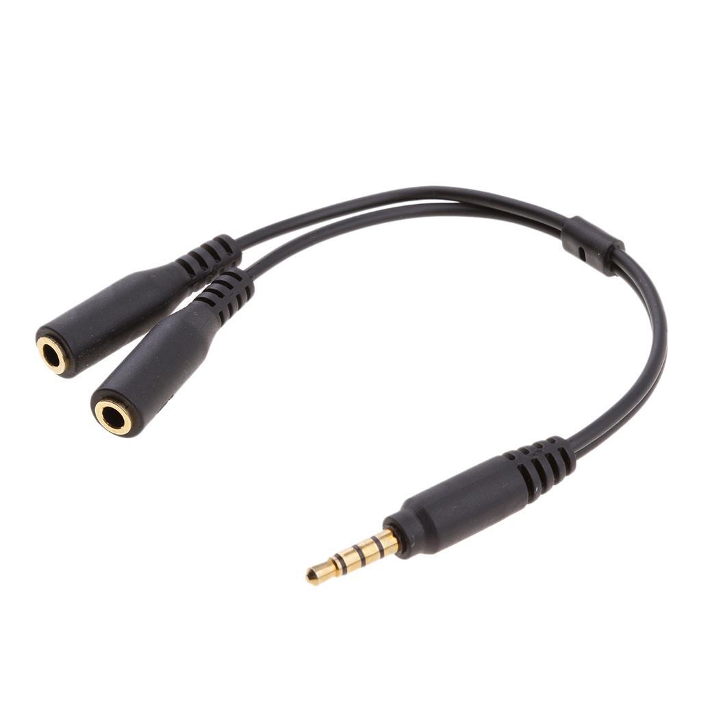 Splitteur Corde 3.5mm Adaptateur Cordon Audio M À F Jeux Vidéo Connecteur Splitteur Corde 3.5mm Adaptateur Cordon Audio M À F Jeux Vidéo Connecteur