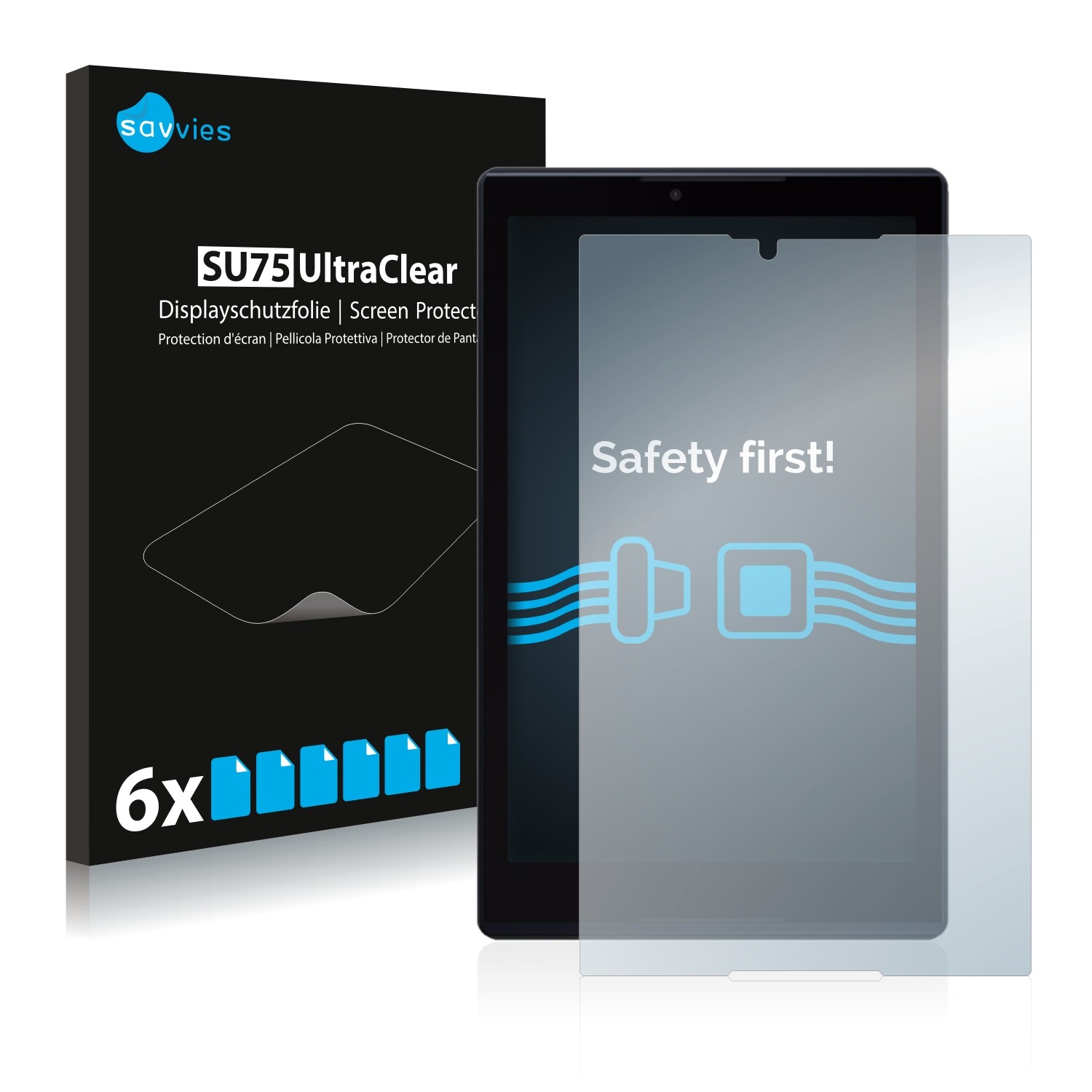6x Film Protection pour Verizon Ellipsis 8 HD Écran Protecteur Clair
