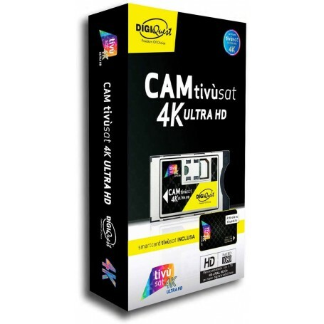 Digiquest CAM Tivusat 4K Ultra HD con Smartcard Tivusat Inclusa Digiquest CAM Tivusat 4K Ultra HD con Smartcard Tivusat Inclusa