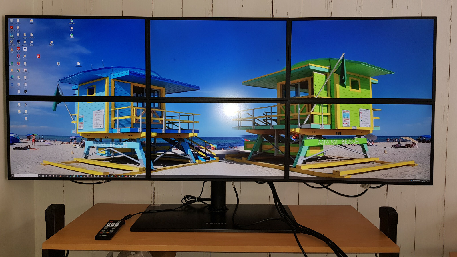 Station de trading 6 Moniteurs 23’’ Samsung SyncMaster + Carte Vidéo AT