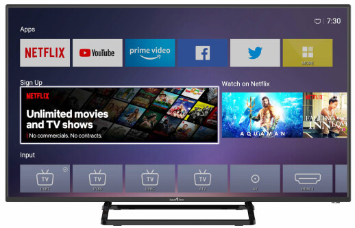 SMART TV SMART TECH 40″ LED FULL HD READY DVB-T2S2 WIFI INTERNET ANDROID NETFLIX