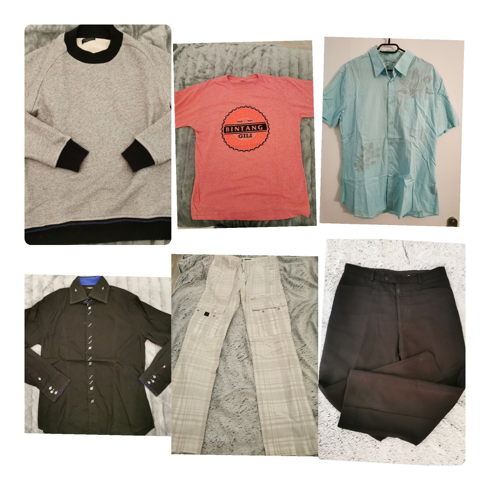 Lot 6 Vêtements Homme Taille L 40 ( ZARA CELIO ARMAND THIERY)
