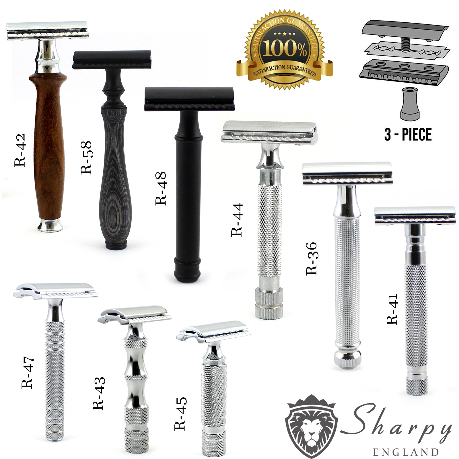 Classique Rasage Double Bord De Sécurité Rasoir + Gratuit Lames Rétro pour Classique Rasage Double Bord De Sécurité Rasoir + Gratuit Lames Rétro pour