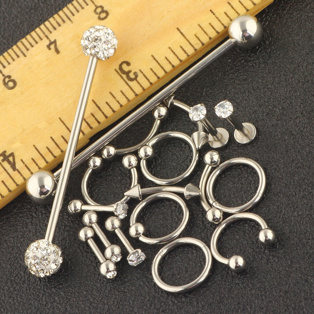 Kit de bijoux de piercing de corps de d’acier inoxydable de 9 paires Kit de bijoux de piercing de corps de d’acier inoxydable de 9 paires