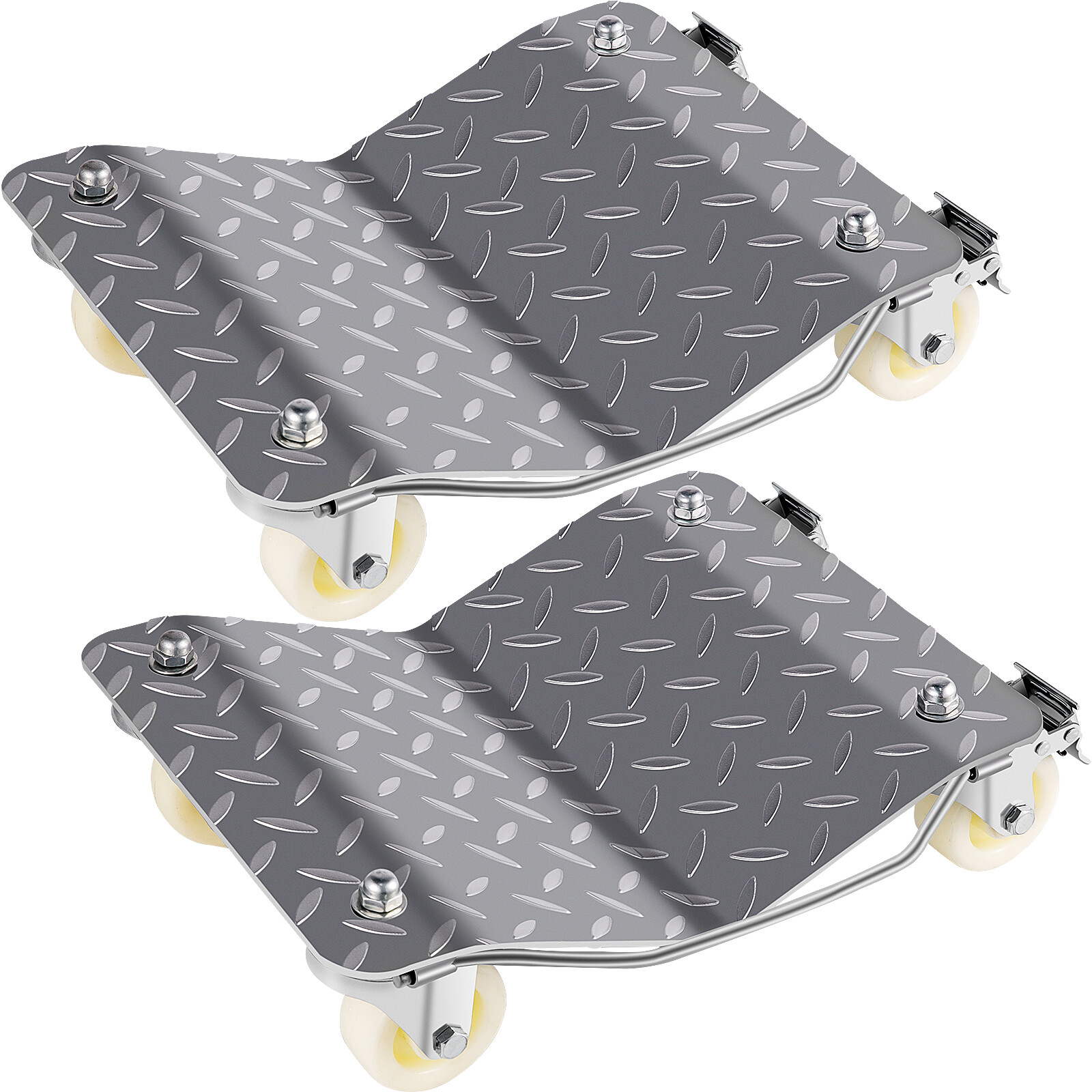 2x Chariots de Manutention de Voiture Capacité 680kg 12×16″ Véhicule Pneu Cric