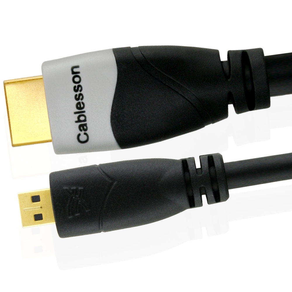 Câble Micro HDMI – Ivuna – v1.4/2.0 3D 4k HDTV Appareils photos, portables – 1m Câble Micro HDMI – Ivuna – v1.4/2.0 3D 4k HDTV Appareils photos, portables – 1m