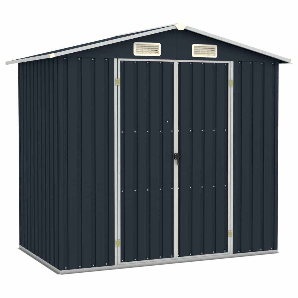 vidaXL Abri de Jardin Anthracite Acier Galvanisé Cabane à Outils Stockage vidaXL Abri de Jardin Anthracite Acier Galvanisé Cabane à Outils Stockage