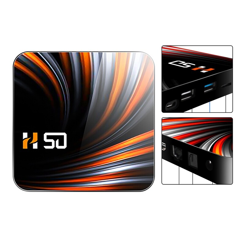 H50 Tv Box Android 10 4K H.265 Lecteur Multimédia 3D Vidéo 2.4G 5 Ghz Wifi Wifi H50 Tv Box Android 10 4K H.265 Lecteur Multimédia 3D Vidéo 2.4G 5 Ghz Wifi Wifi