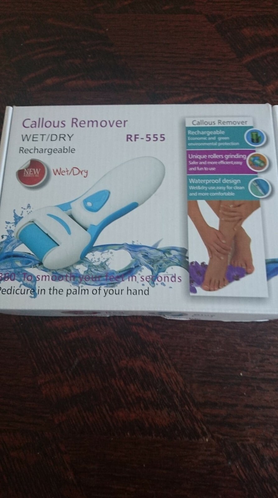 Soins des pieds-Râpe Anti-Callosités et micro Pédicure électrique rechargeable Soins des pieds-Râpe Anti-Callosités et micro Pédicure électrique rechargeable