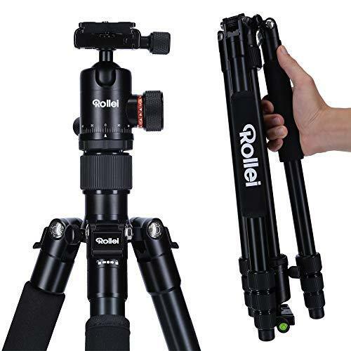 Rollei –   C5I | Noir | Trépied Photo Aluminium léger | Trépied de Voyage avec