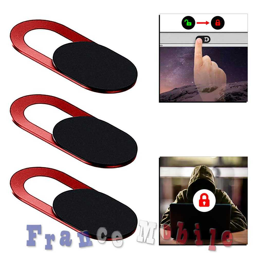 3 Caches Webcam Protection Caméra Web Protège Votre Vie Privée Anti Espion Rouge 3 Caches Webcam Protection Caméra Web Protège Votre Vie Privée Anti Espion Rouge