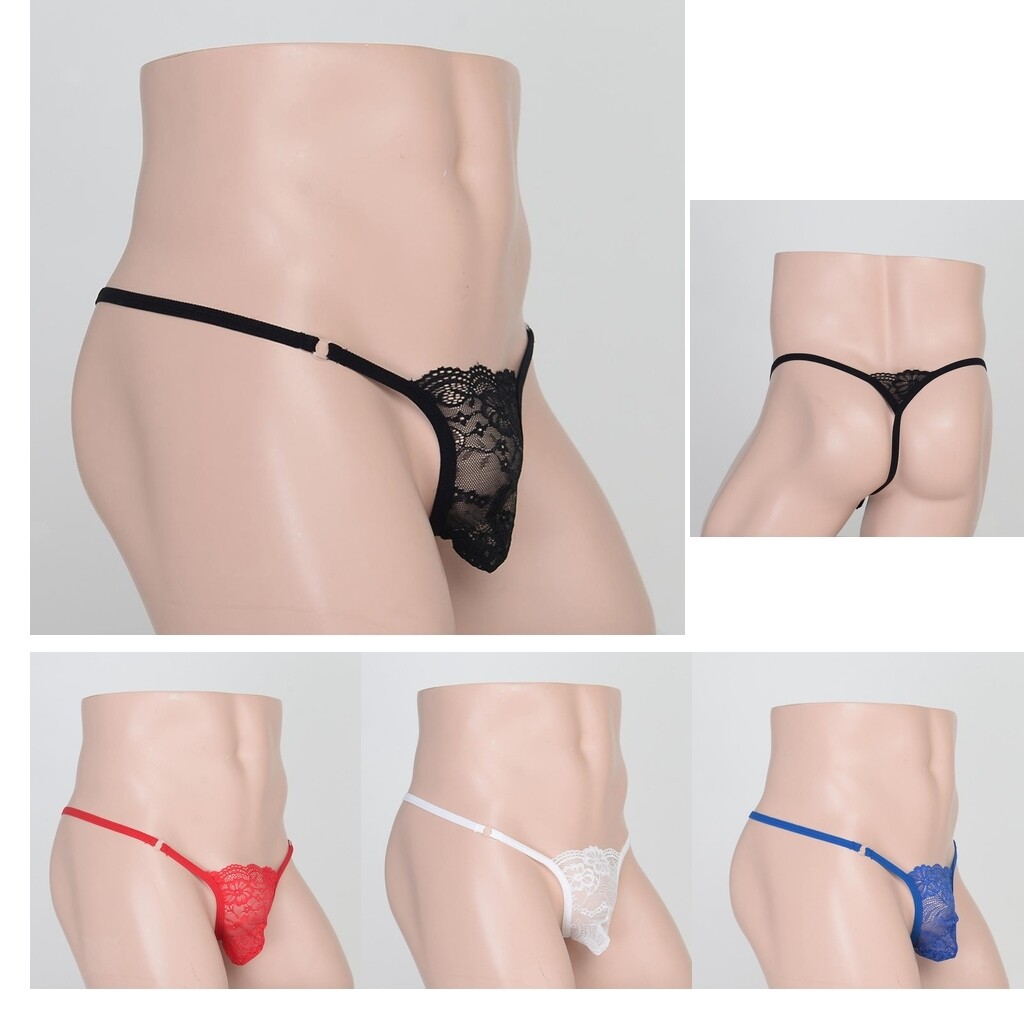 Sous-vêtements En Dentelle à Fleurs Pour Hommes, Taille Basse, Culotte Bikini, Sous-vêtements En Dentelle à Fleurs Pour Hommes, Taille Basse, Culotte Bikini,