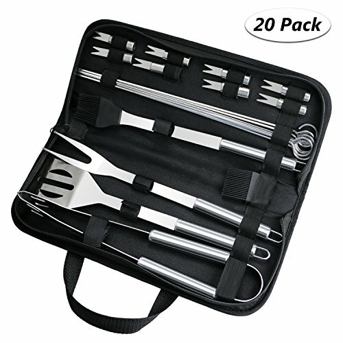 20 PCS Outil de Barbecue Acier Inoxydable Outils ustensile Cuisine BBQ Neuf
