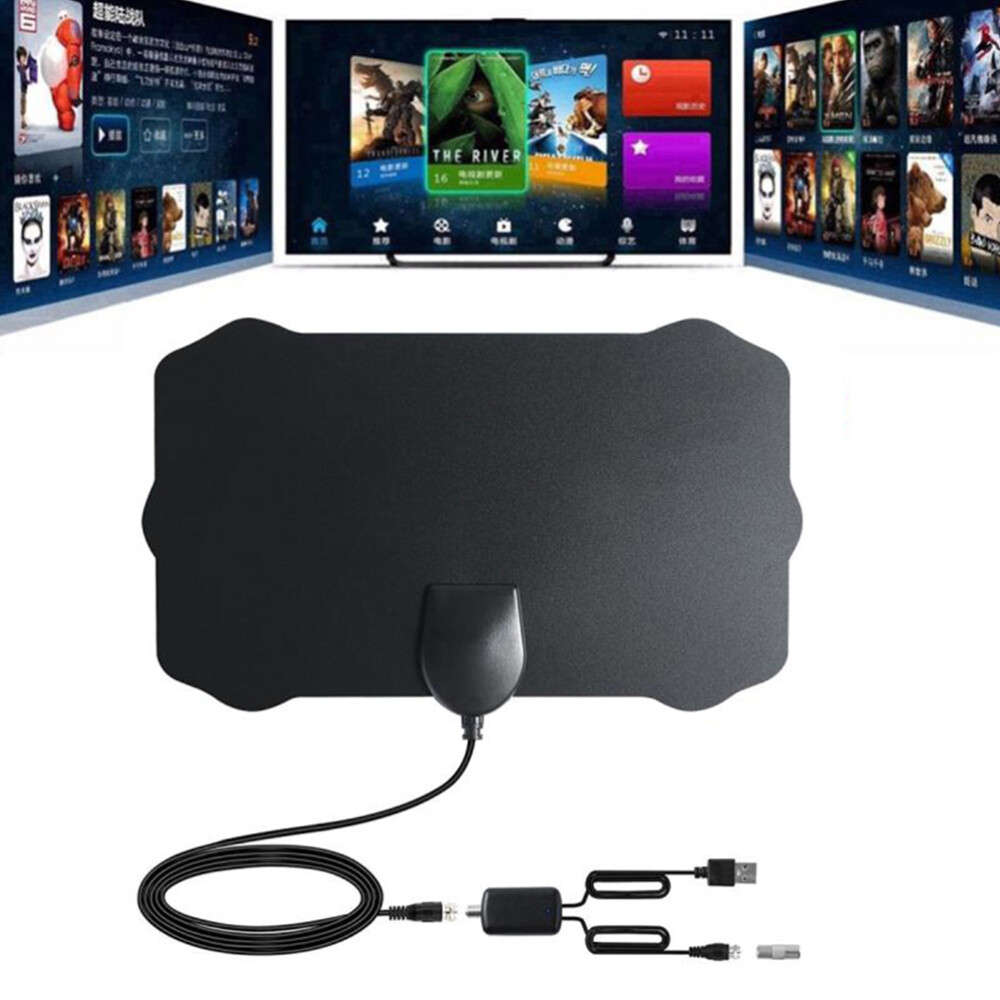 Numérique Antenne TNT intérieure 4K à Gain Élevé ULTRAS HD TV Plug 80 Miles