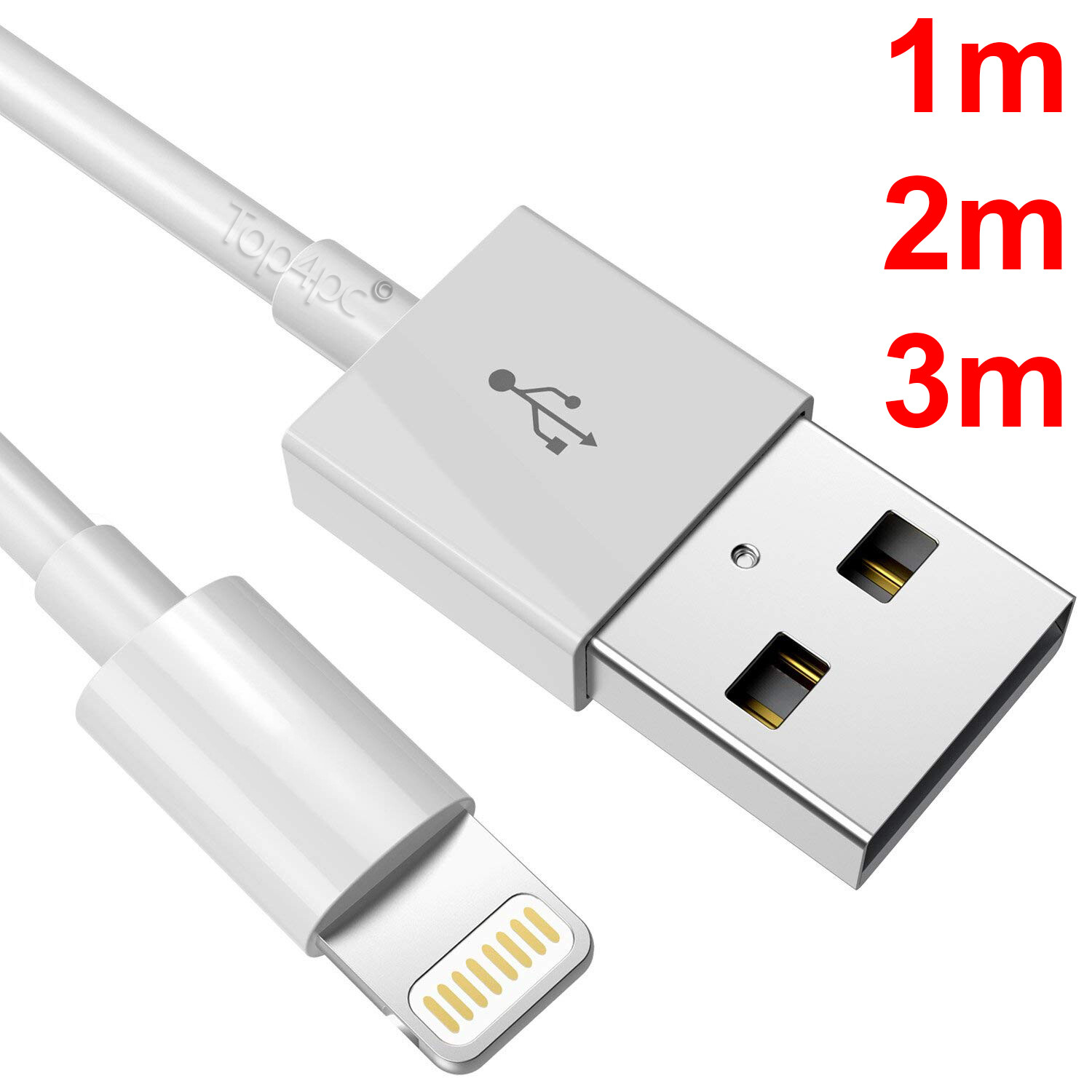 CABLE USB RENFORCE CHARGEUR RECHARGE SYNC POUR IPHONE 6 6S 5S SE 7 PLUS 8 X IPAD