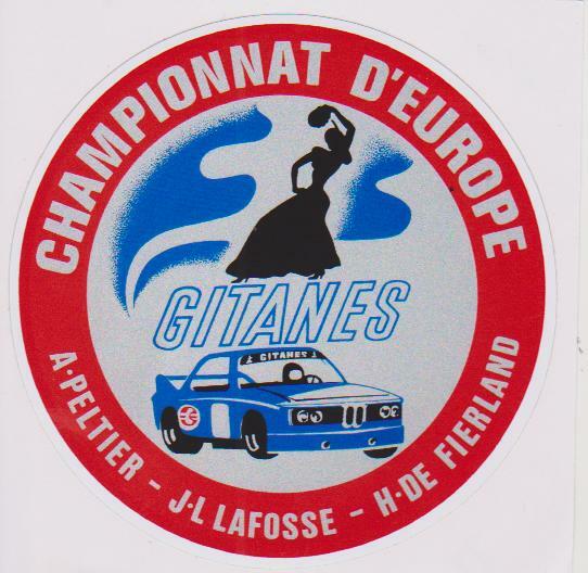 Autocollants Stickers – GITANES RALLYE CHAMPIONNAT D’EUROPE