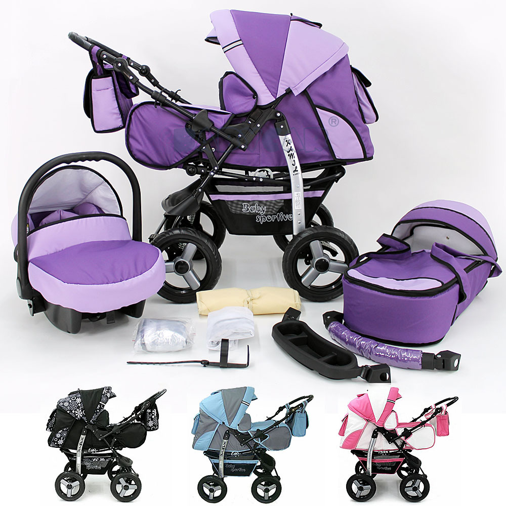Poussette – Landau 3en1 – Siege Auto – Nacelle – 57 Couleurs Nouvelle collection