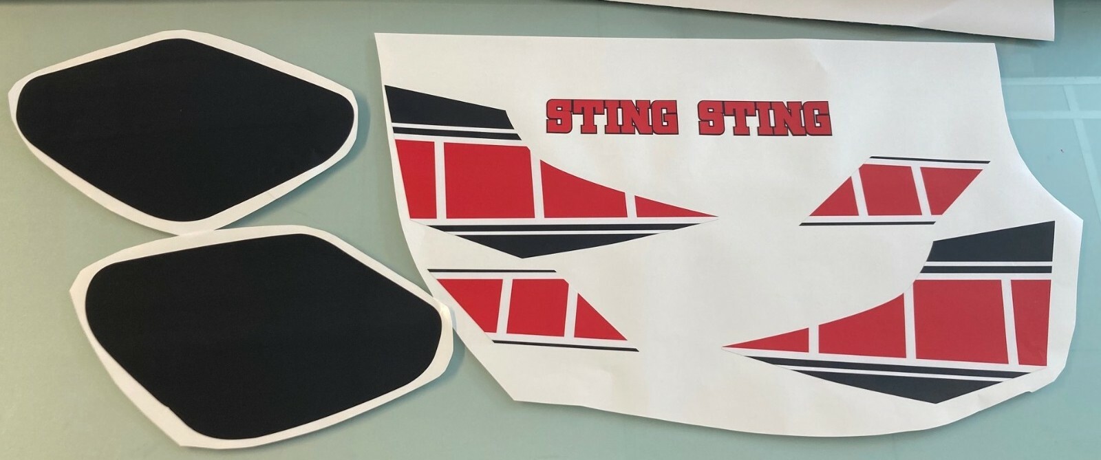 Autocollants mobilette yamaha SG 50 STING Autocollants mobilette yamaha SG 50 STING