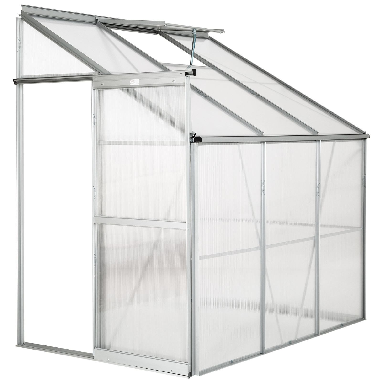 Serre de jardin polycarbonate aluminium légume plante jardinage 4,09m³ Serre de jardin polycarbonate aluminium légume plante jardinage 4,09m³